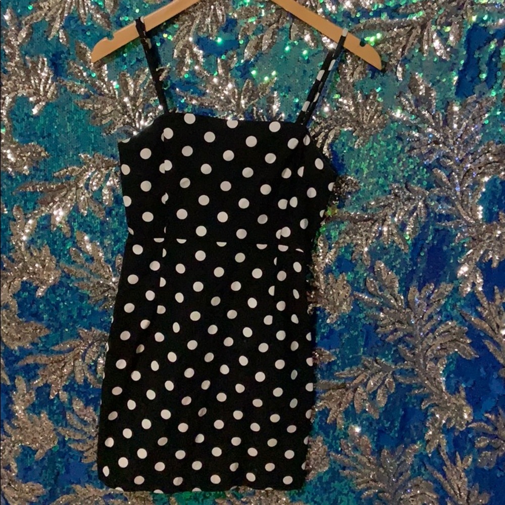 Forever 21 Black Polka Dot Dress